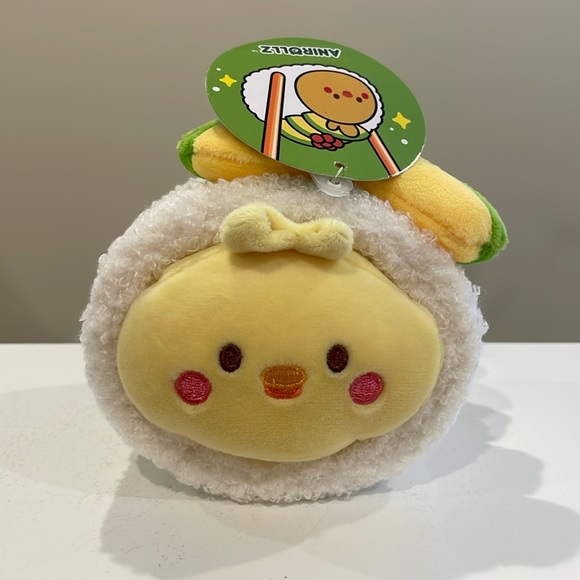 NWT 6” Chickiroll in Avocado Sushi Plush by Anirollz - Picture 3 of 7